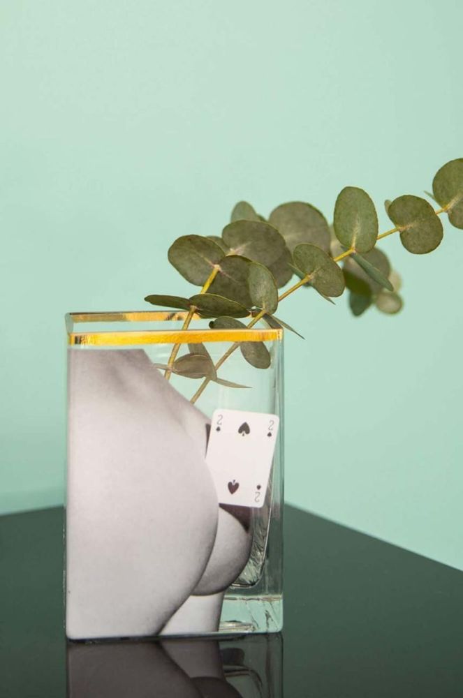 Декоративна ваза Seletti Two of Spades колір барвистий фото 4