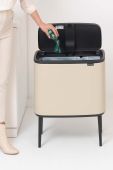 Смітник Brabantia Bo Touch 11 + 23 L колір бежевий