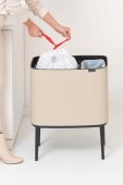 Смітник Brabantia Bo Touch 11 + 23 L колір бежевий