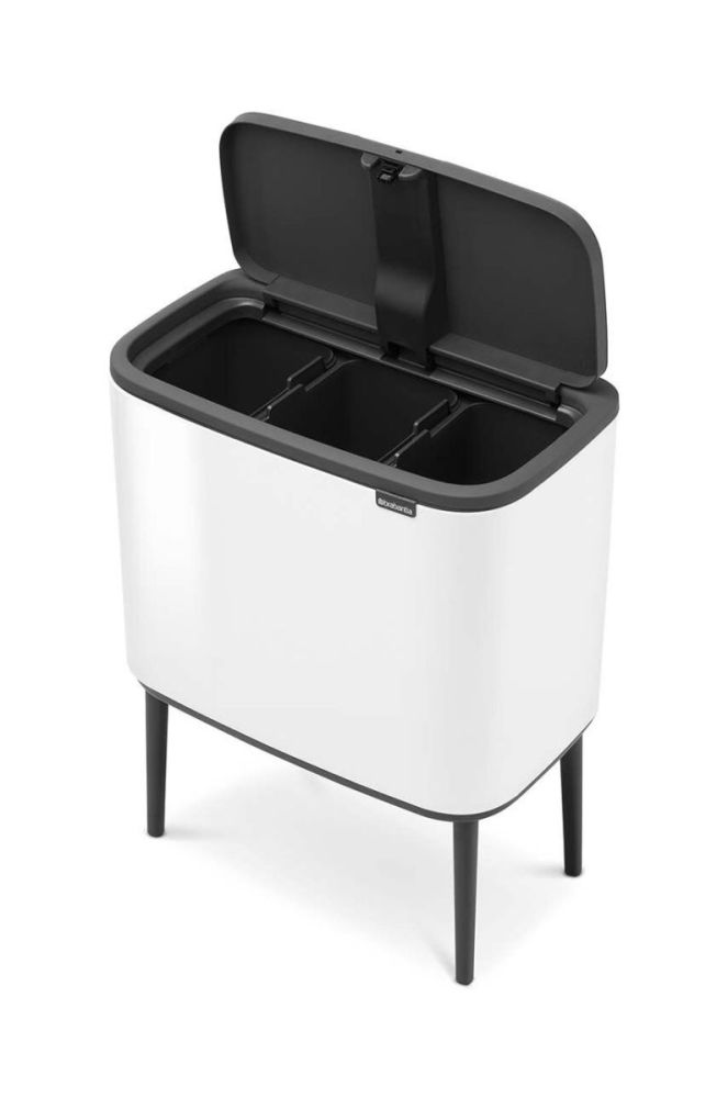 Смітник Brabantia Bo Touch Hi 3 x 11 L колір білий (3623810) фото 6