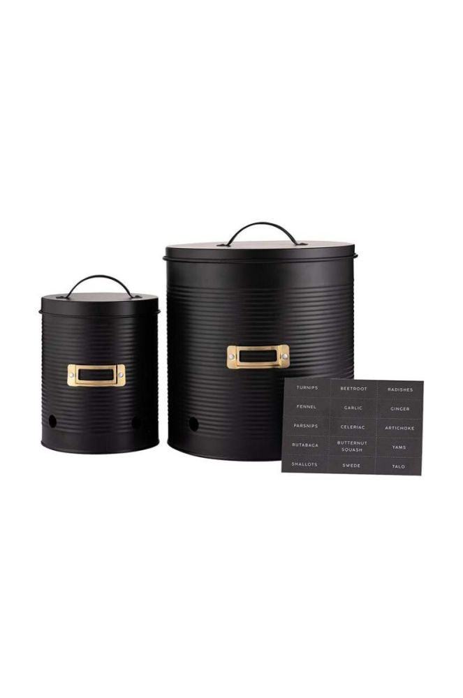 Набір контейнерів для зберігання з кришками Typhoon Living 2-pack колір чорний фото 2