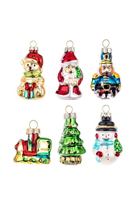 Набір ялинкових куль  6-pack колір барвистий (3656571)