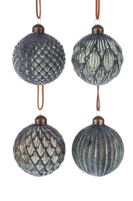 Набір ялинкових куль  4-pack колір зелений