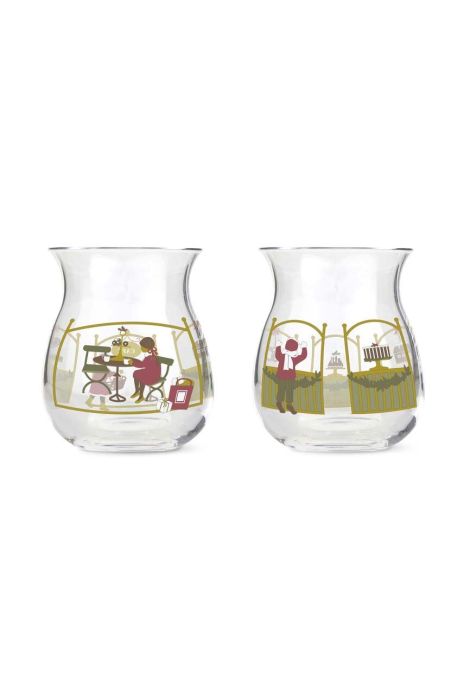 Декоративний свічник Holmegaard Christmas Tea Light 2-pack колір барвистий