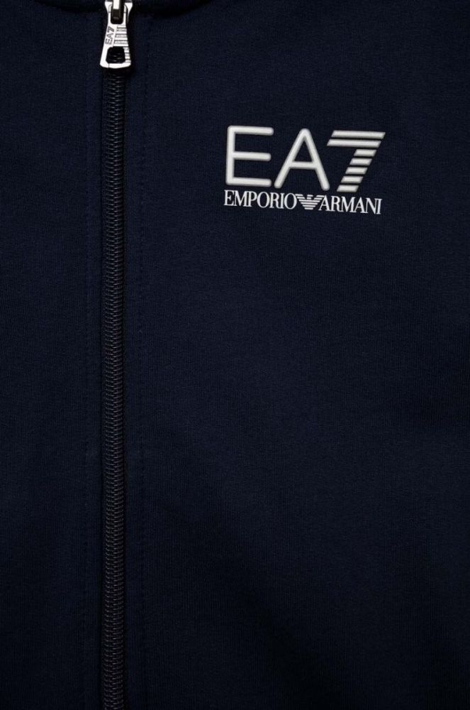 Дитячий бавовняний спортивний костюм EA7 Emporio Armani колір синій (3308343) фото 4