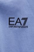 Бавовняний спортивний костюм EA7 Emporio Armani чоловічий колір блакитний
