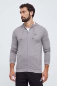 Бавовняний спортивний костюм EA7 Emporio Armani чоловічий колір сірий
