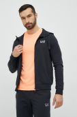Бавовняний спортивний костюм EA7 Emporio Armani чоловічий колір чорний (2886433)