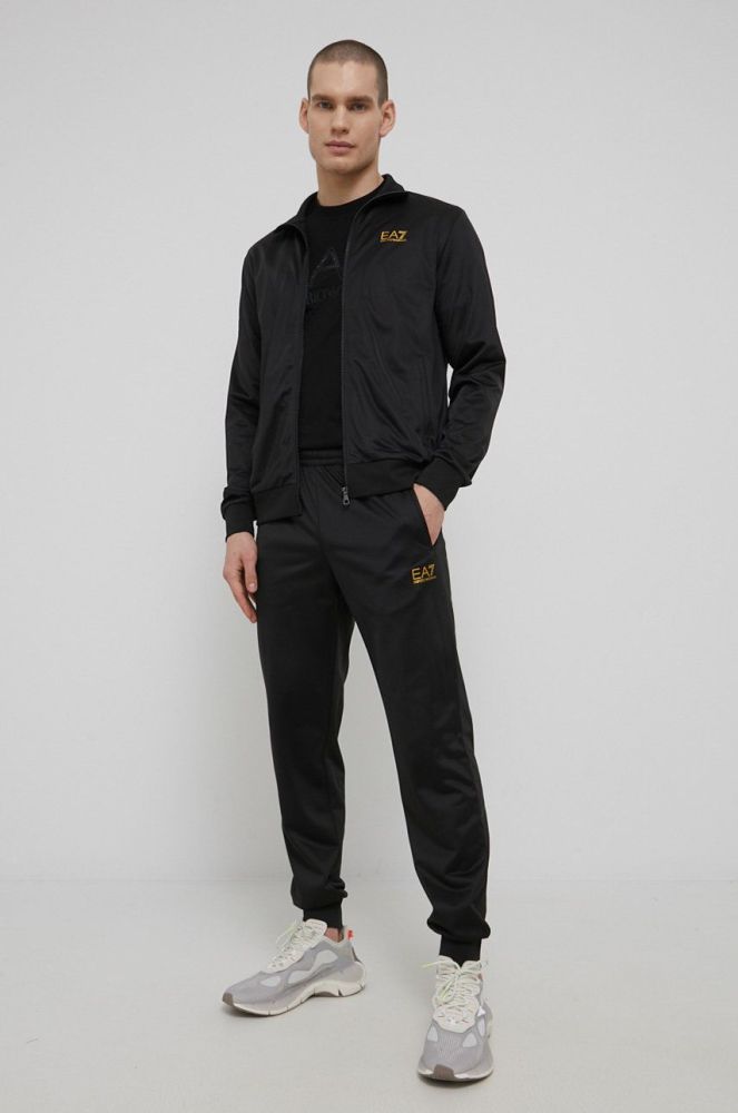 Спортивний костюм EA7 Emporio Armani чоловічий колір чорний (2091651)