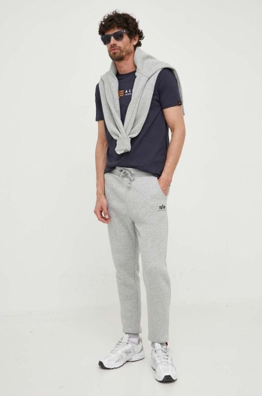 Спортивні штани Alpha Industries Basic Jogger SL колір сірий 116370.17-grey фото 2