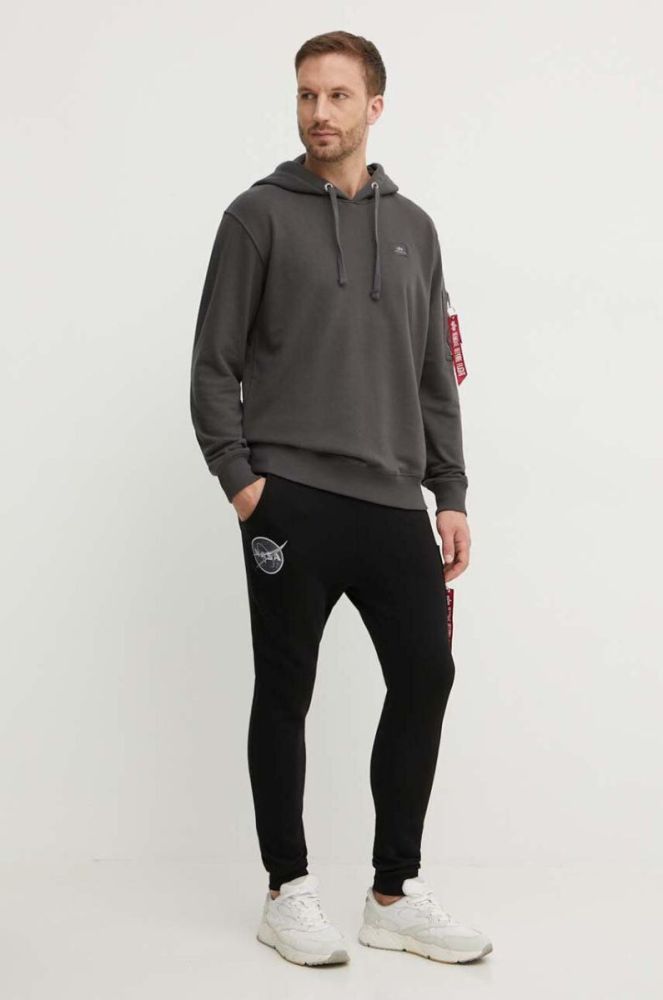 Спортивні штани Alpha Industries NASA Cargo Sweat Jogger колір чорний 118369.03-black фото 2