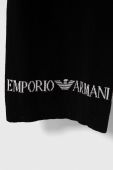 Шапка та шарф з домішкою вовни Emporio Armani колір чорний (3388055)