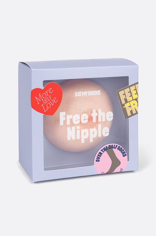 Eat My Socks Шкарпетки Free the Nipple колір барвистий