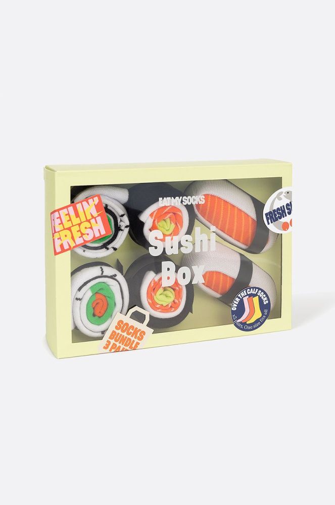 Eat My Socks Шкарпетки Sushi Box (3-pack) колір барвистий