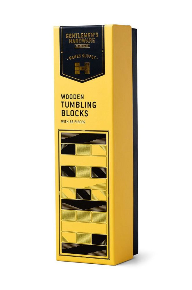 Gentelmen's Hardware Гра Wooden Tumbling Blocks колір жовтий фото 3