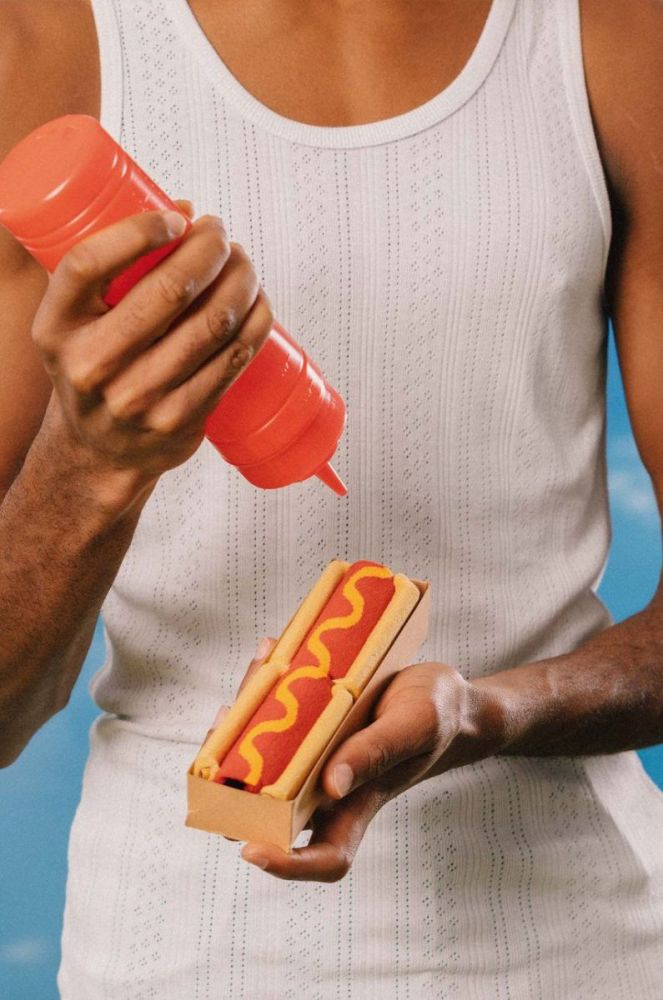 Eat My Socks Шкарпетки Hot Dog колір барвистий фото 5