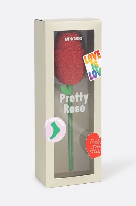 Eat My Socks Шкарпетки Pretty Rose колір червоний Eat My Socks Шкарпетки Pretty Rose колір червоний