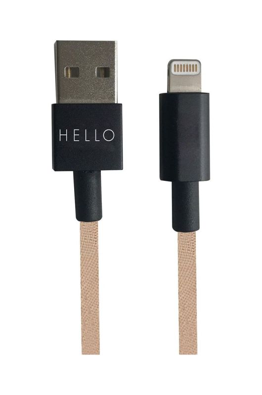Design Letters Кабель для зарядки USB-C Lightning 1 m колір бежевий (2602162)