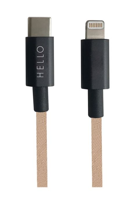 Design Letters Кабель для зарядки USB-C Lightning 1 m колір бежевий (2562025) Design Letters Кабель для зарядки USB-C Lightning 1 m колір бежевий (2562025)