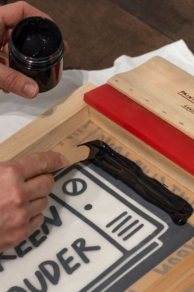 Luckies of London набір для трафаретного друку Screen Printing Kit колір барвистий фото 3