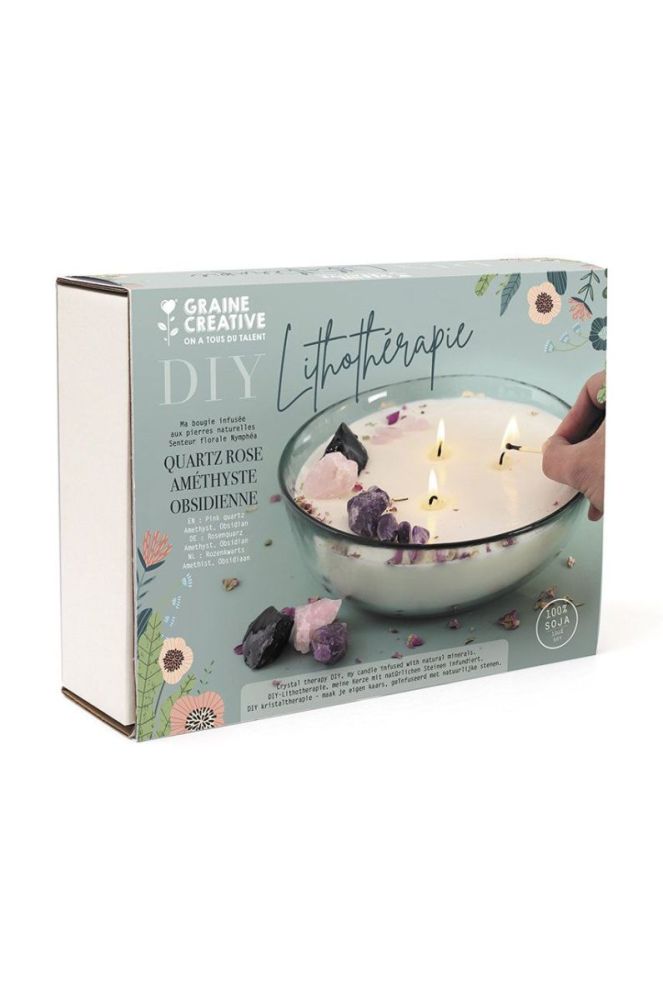 Graine Creative набір DIY ароматична свічка Lithotherapy Candle XXL колір барвистий фото 4