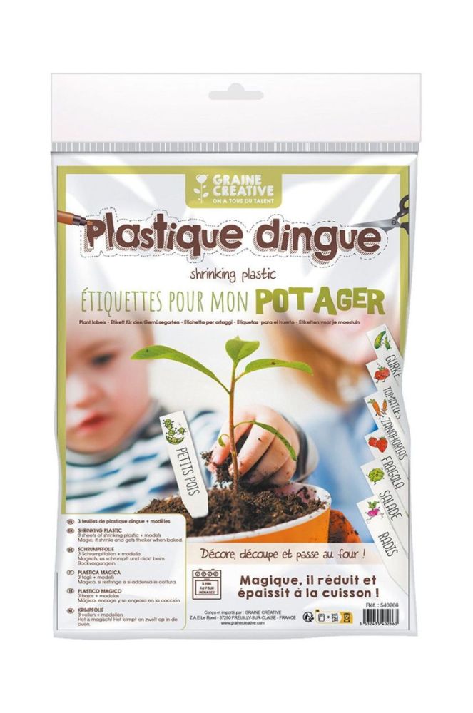 Graine Creative набір DIY ярлики для рослин Crazy Plastic Kit колір барвистий фото 5