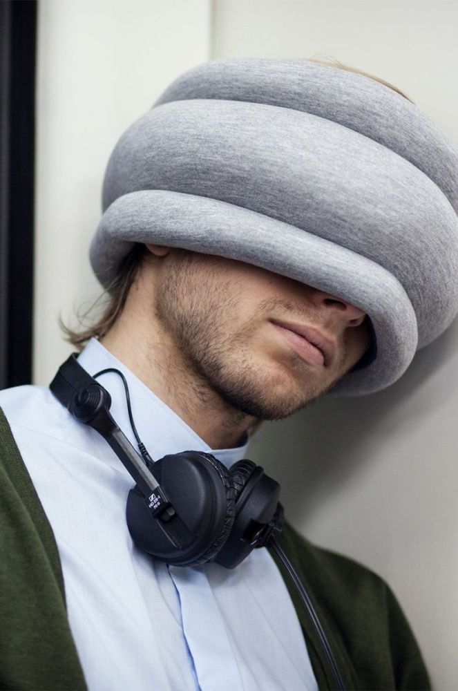 Багатофункціональна подушка Ostrichpillow Light колір блакитний (2876567) фото 4