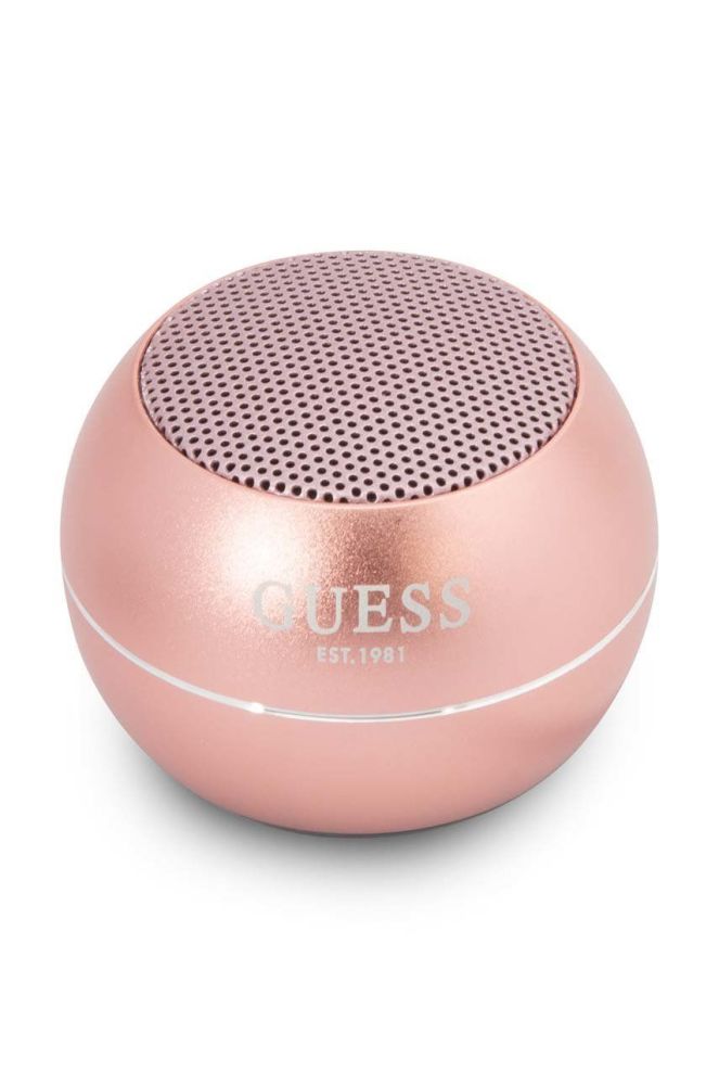 Бездротова колонка Guess mini speaker колір рожевий (2860297)