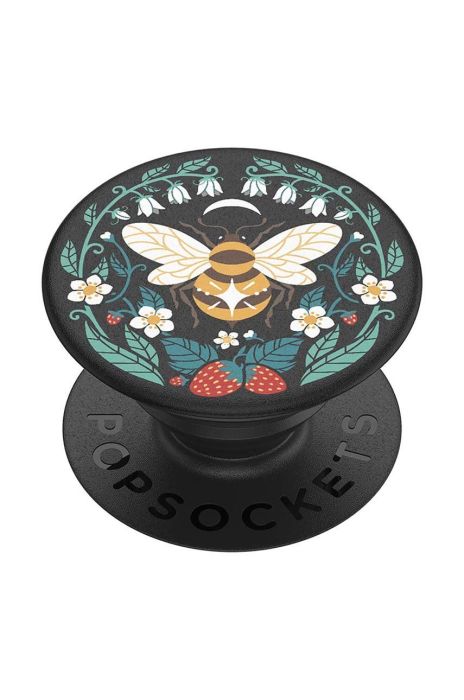 Тримач та підставка для телефону Popsockets Bee Boho колір чорний Тримач та підставка для телефону Popsockets Bee Boho колір чорний