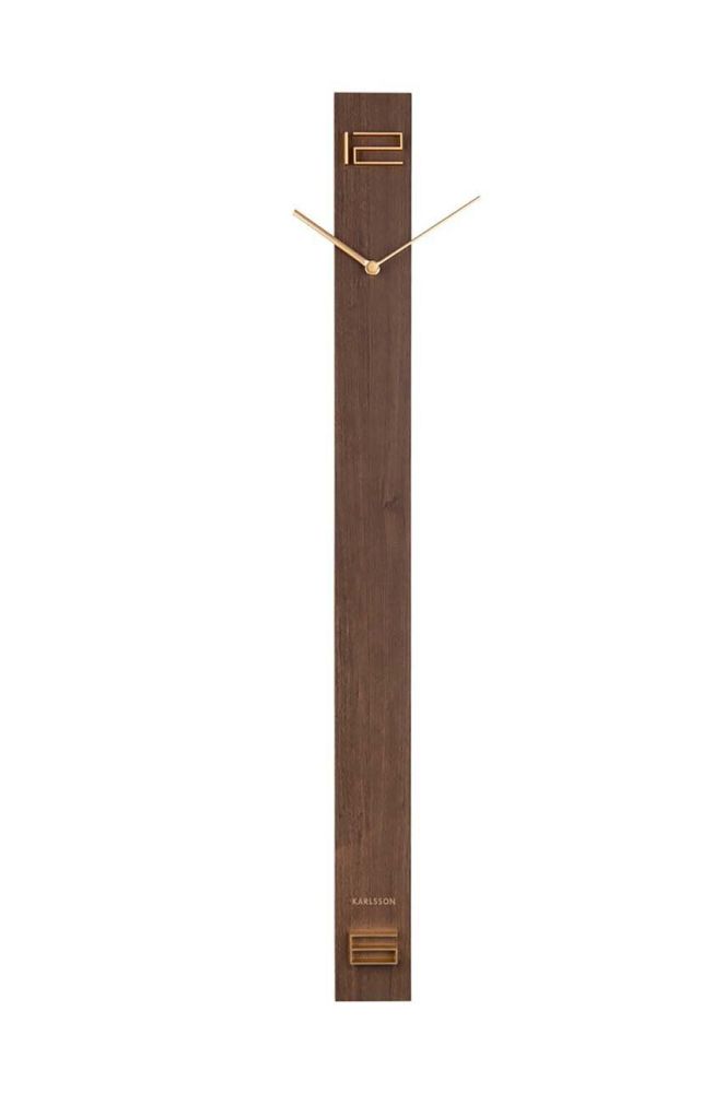 Настінний годинник Karlsson колір коричневий (2876811)
