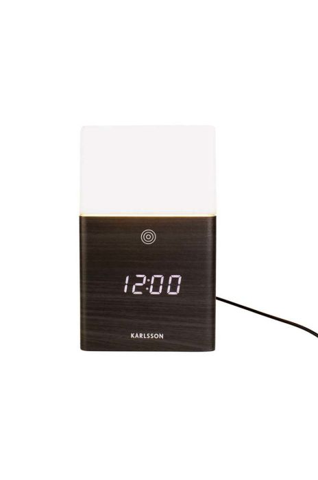 Будильник led Karlsson колір чорний (2938689)