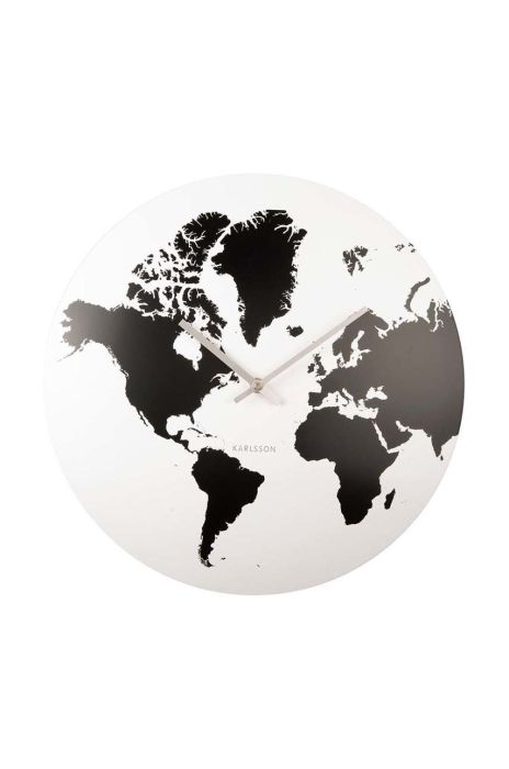Настінний годинник Karlsson колір білий (2876813)