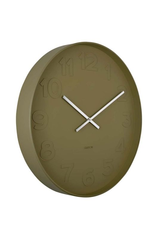 Настінний годинник Karlsson Mr. Green колір зелений фото 2