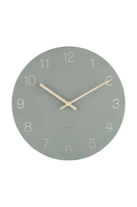Настінний годинник Karlsson Charm Numbers колір зелений (2986890)