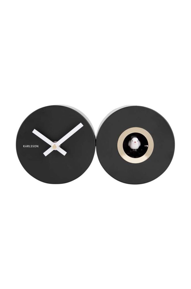 Годинник із зозулею Karlsson Duo Cuckoo колір чорний (2987044)
