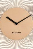 Настінний годинник Karlsson Peony колір жовтий Настінний годинник Karlsson Peony колір жовтий