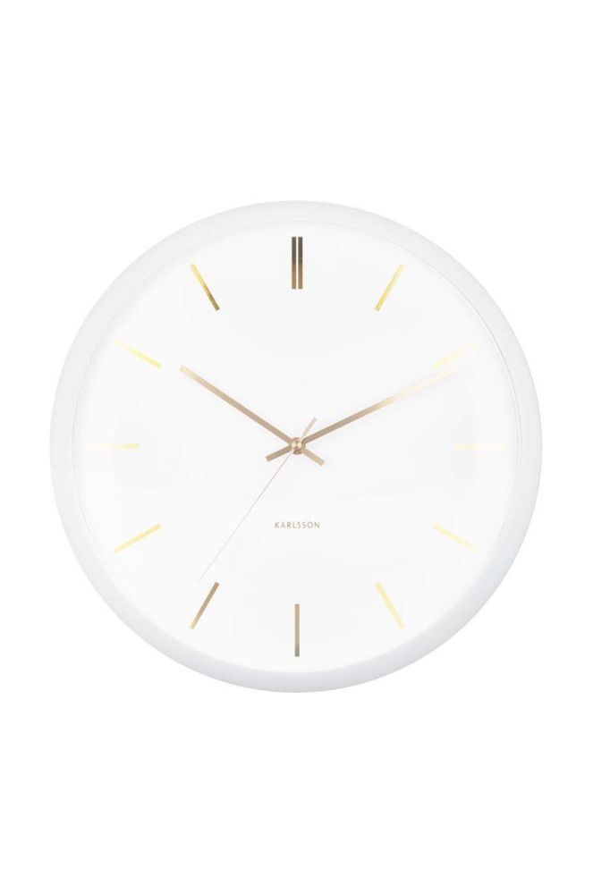 Настінний годинник Karlsson Globe колір білий