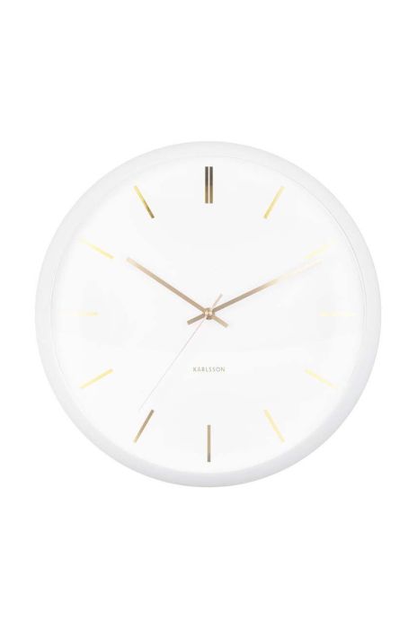 Настінний годинник Karlsson Globe колір білий