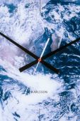 Настінний годинник Karlsson Earth колір блакитний фото 3