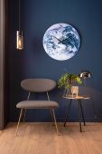 Настінний годинник Karlsson Earth колір блакитний фото 5