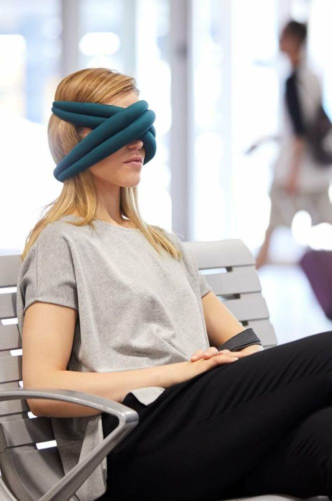 Маска для сну Ostrichpillow Loop Eye Pillow колір блакитний фото 8