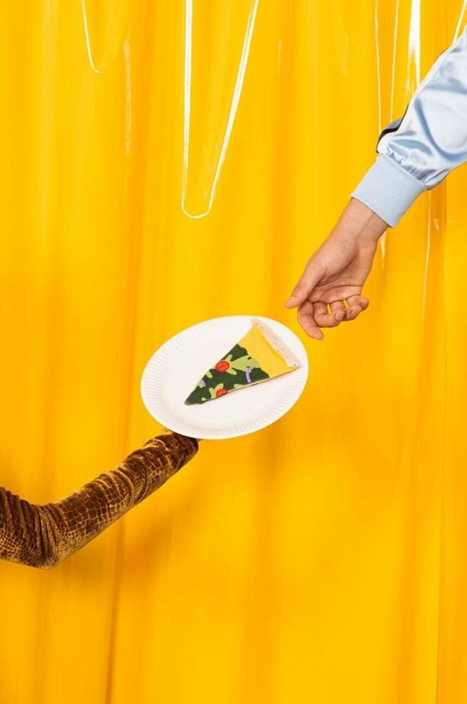 Шкарпетки Eat My Socks Pizza Vegan колір барвистий фото 4