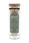 Сірники у скляній банці Paddywax Fireside Safety Matches 85-pack колір зелений