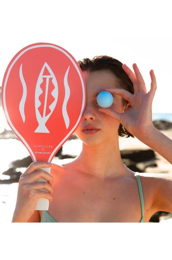 Ракетки и мячики для пляжного тенниса SunnyLife De Playa Coral цвет красочный фото 4