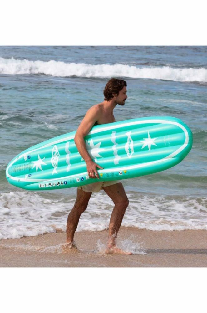 Надувной матрас для плавания SunnyLife De Playa Esmerald бирюзовый цвет фото 5