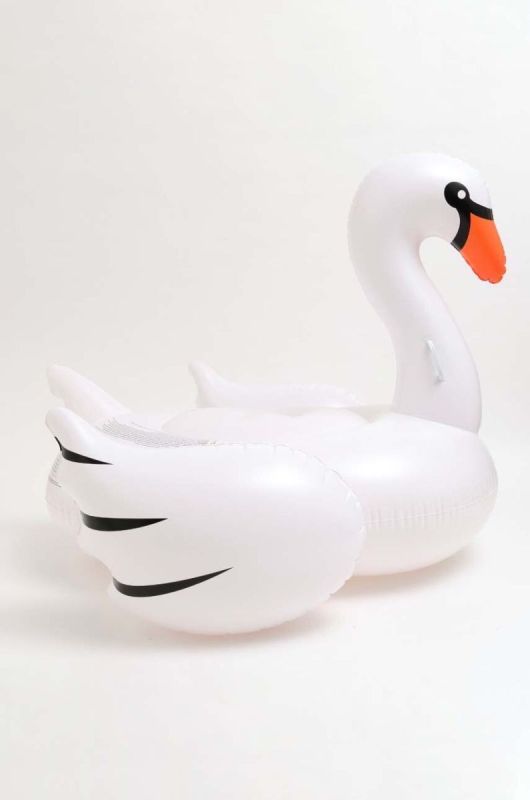 Надувной матрас для плавания SunnyLife Swan цвет белый