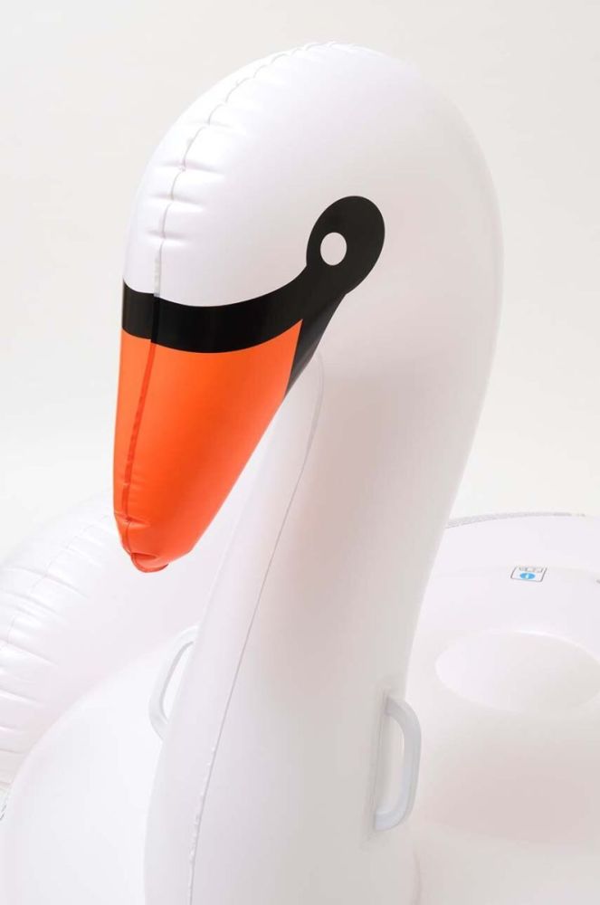 Надувний матрац для плавання SunnyLife Swan колір білий фото 3