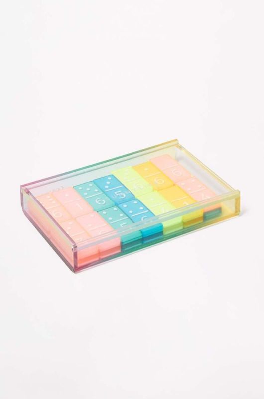 Игра "домино" SunnyLife Lucite Dominoes Aurora цвет красочный