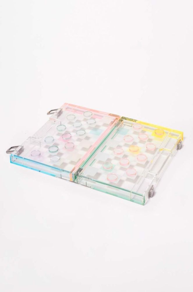 Шахматы и шашки SunnyLife Mini Lucite Aurora цвет красочный фото 2