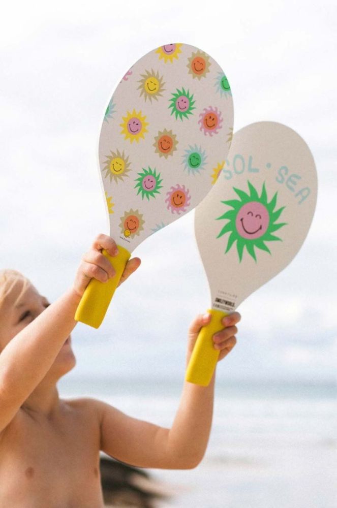 Ракетки та м'ячики для пляжного тенісу SunnyLife World Sol Sea колір барвистий фото 4